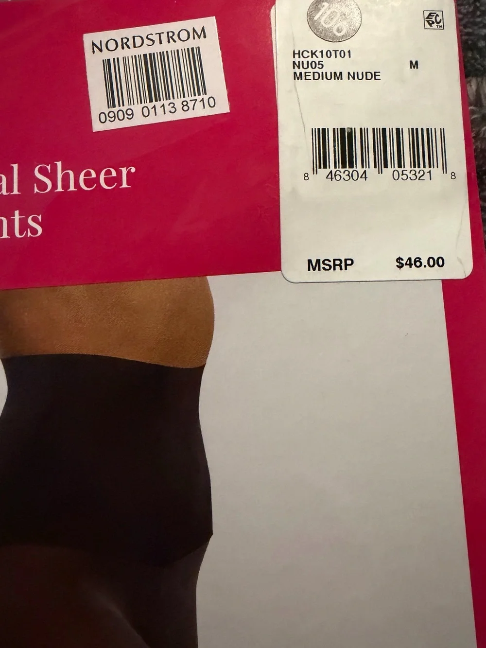 Commando NWT The Essential Sheer Control Tights in Medium Nude Sz Medium